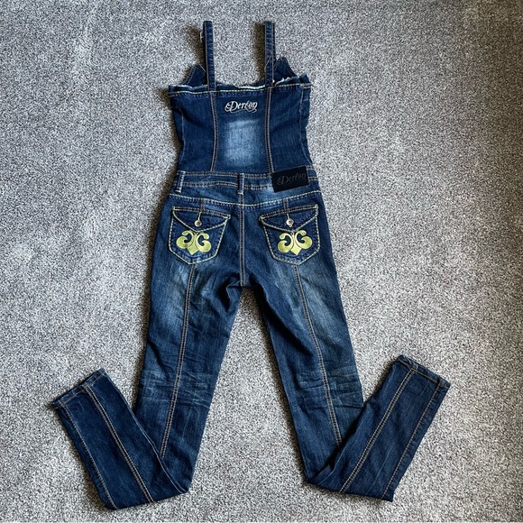 Dereon Denim Jumpsuit Sz M/33” - Picture 4 of 8